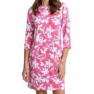 NWT Southern Tide Leira Blossom Bay Printed Dress Cooling UV Protection Berry